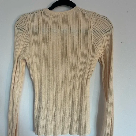 Ulla Johnson Cream Textured Knit Top - Picture 2 of 3